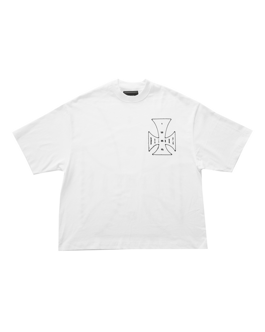 Crucifix LOGO SS T (White)