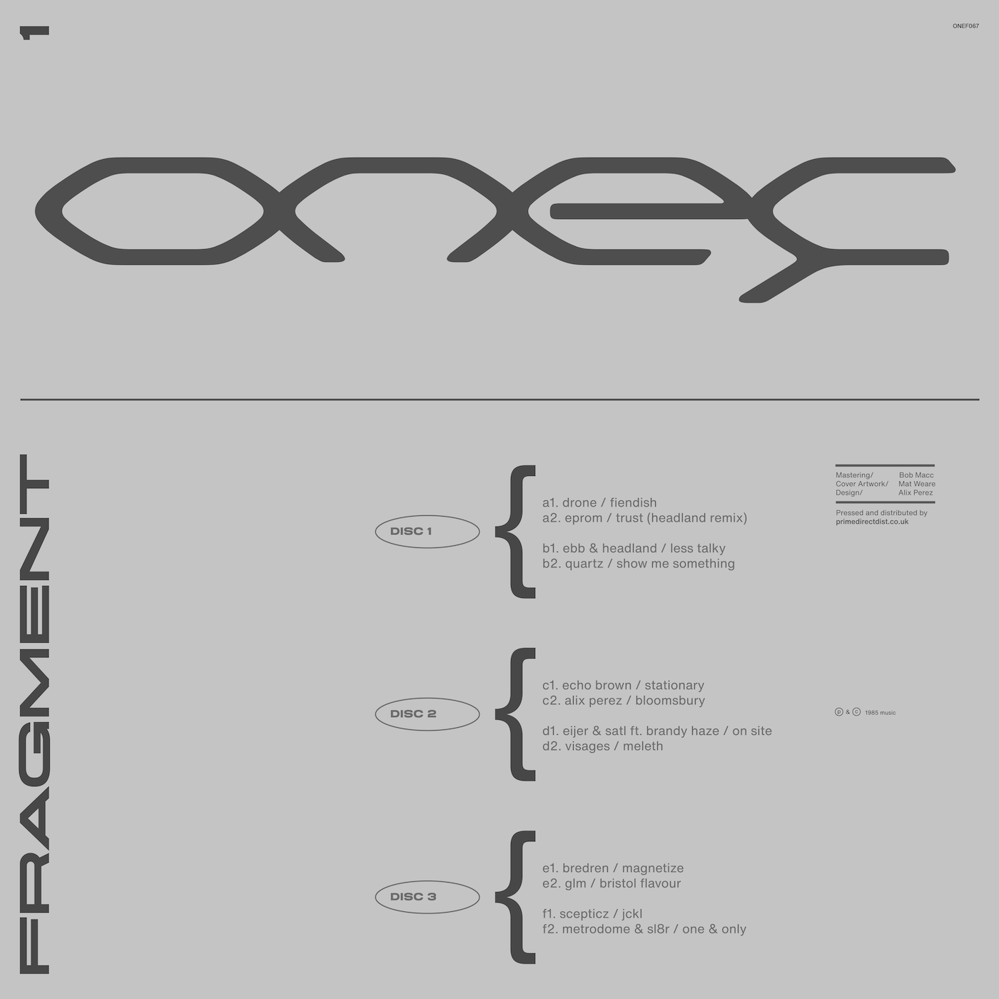 Various Artists - Fragment / 1 [ONEF067]